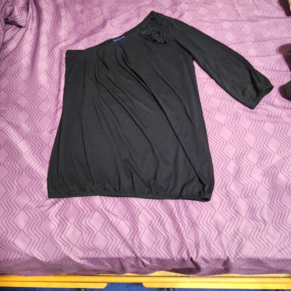 Mexx Black Blouse with Floral Detail